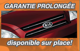 Garantie prolongée disponible sur place Garantie prolongée
